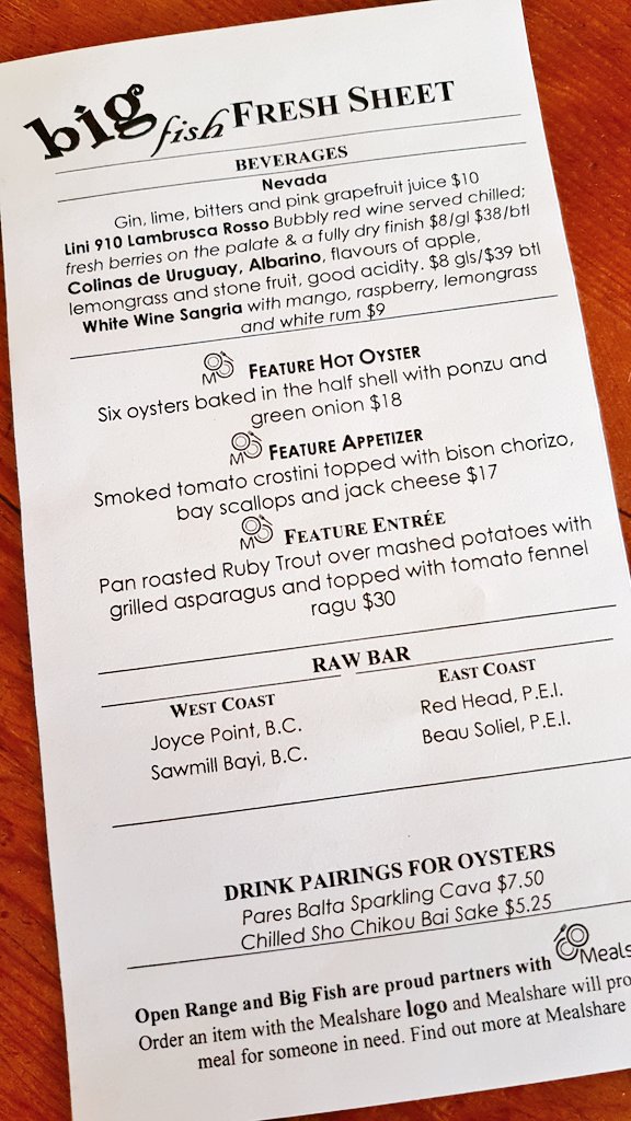 rangefish's tweet photo. Wednesday Feature menu's! #WineWednesday Free Corkage, Half price wine by the glass+bottles  #yycfood #yycnow #todayinyyc #yyceats https://t.co/2Zuy4F22En