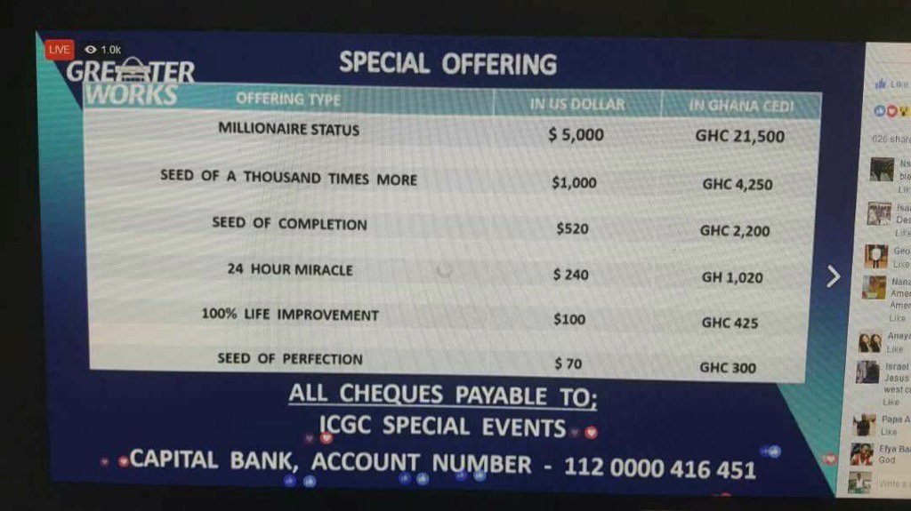 Eiiii. Religion and money! #GreaterWorks