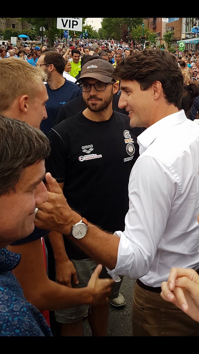 stephane_lecat's tweet photo. Qd @JustinTrudeau rencontre Champ du monde @marcantoineoli1 à la @Traversee avec @EdouardLehoux @jipibidi66 @FranckBALLANGER @Aure_Muller https://t.co/bOWACfJbUA