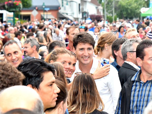 <a href="/JeffersonObama/">Jeff Gauvin</a> Justin's show of strength today in soon-to-be-called special election district Lac St Jean