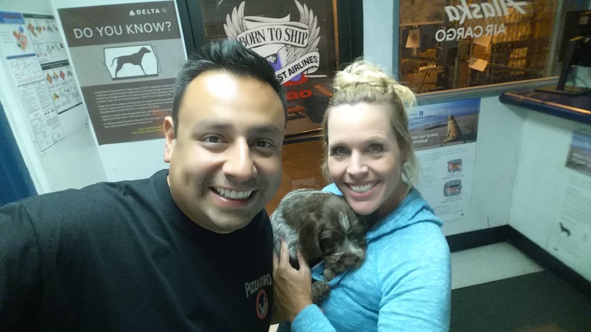 therealjarap's tweet photo. @alliemackay Yes it my wife. Allie flew in from Idaho OC Airport. That was the very first moment we met her. https://t.co/JgLrhLbUWp