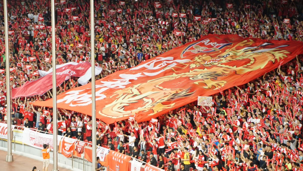 zono13's tweet photo. 13x15m Illlustration Tifo for Arsenal Official China Office, it was showing in Shanghai &amp; Beijing. thanks for giving me the chance #Arsenal https://t.co/mTwsVjapQh