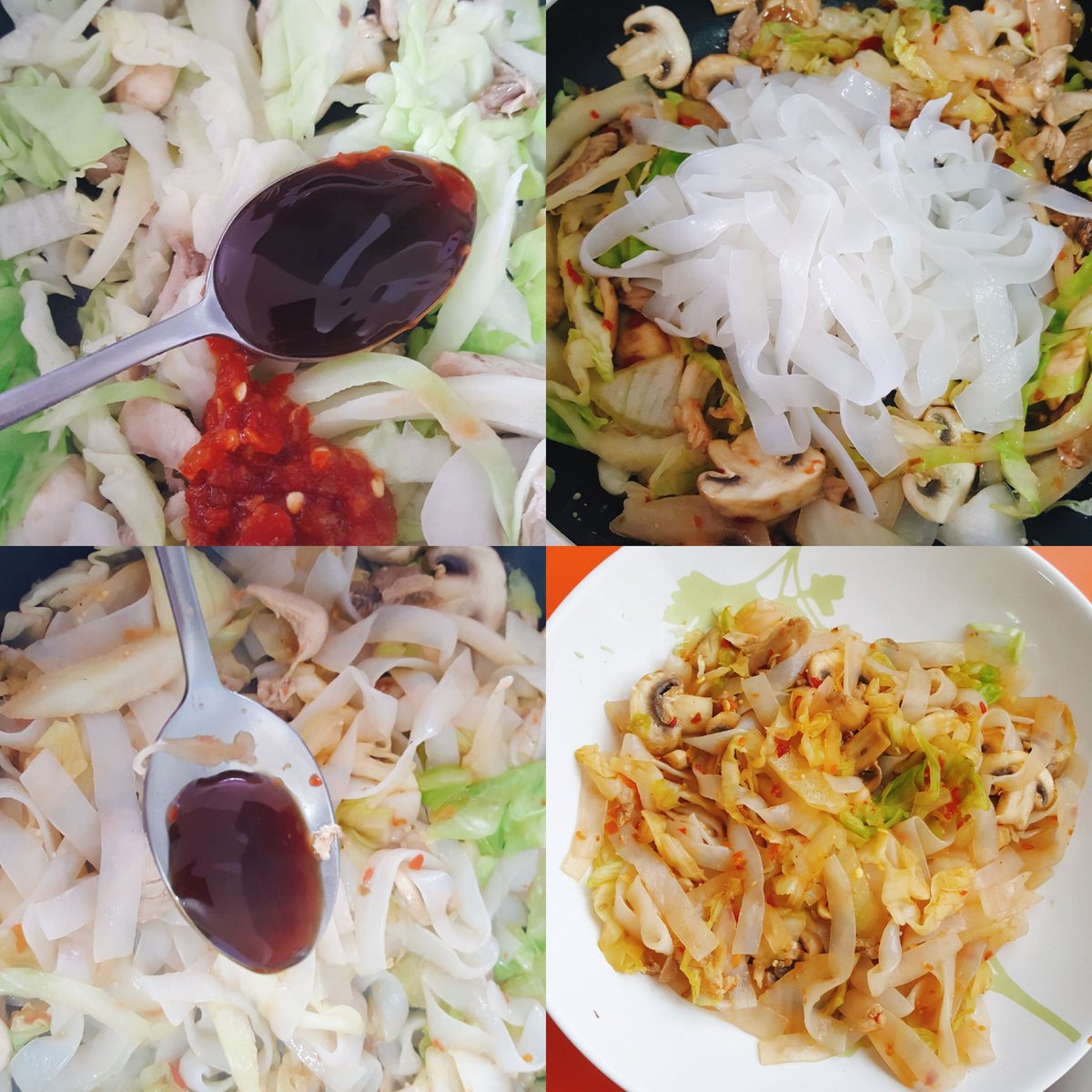yummyismine's tweet photo. 다이어트 치트키.. 곤약면을 이용한 볶음면.. 배부르게 못먹는게 너무 스트레스라 만들어 봤는데 칼로리도 낮고 배도 부르고 일단 맛있음ㅜㅜㅜ태국 볶음면 느낌도 나고... 매콤하게 먹으면 더 맛있고... 가끔 식욕 못참을때 한끼 식사로 해먹으면 짱좋다!! https://t.co/O2a61L6R5R