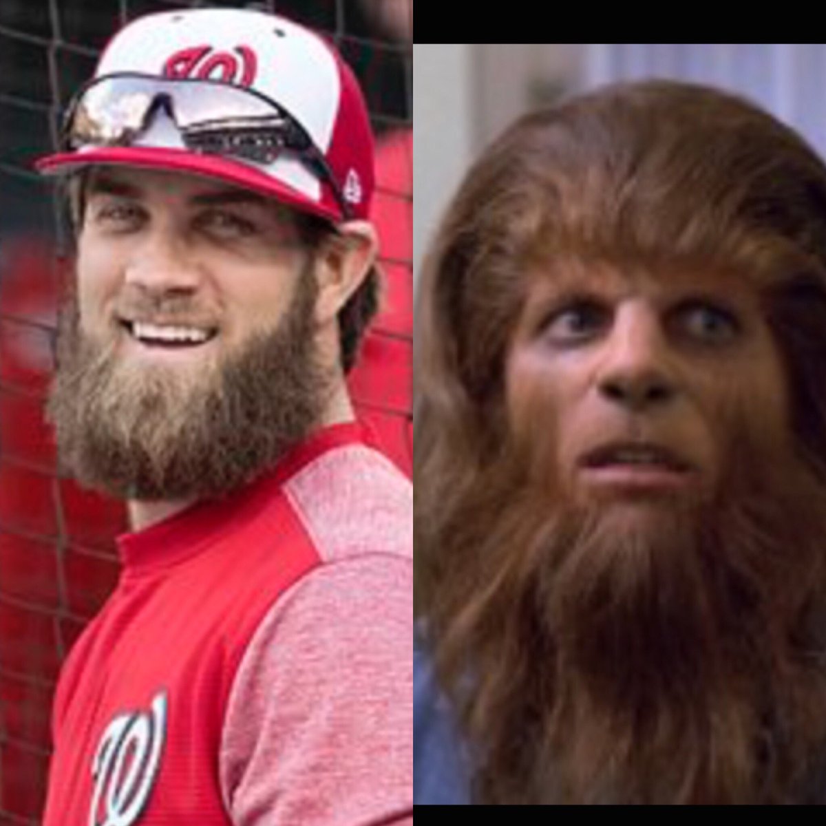 jenna_latvala's tweet photo. Is it just me or is Bryce Harper morphing into Teen Wolf??#BryceHarper #Teenwolf #pleaseshave https://t.co/QtaRmX0cIb