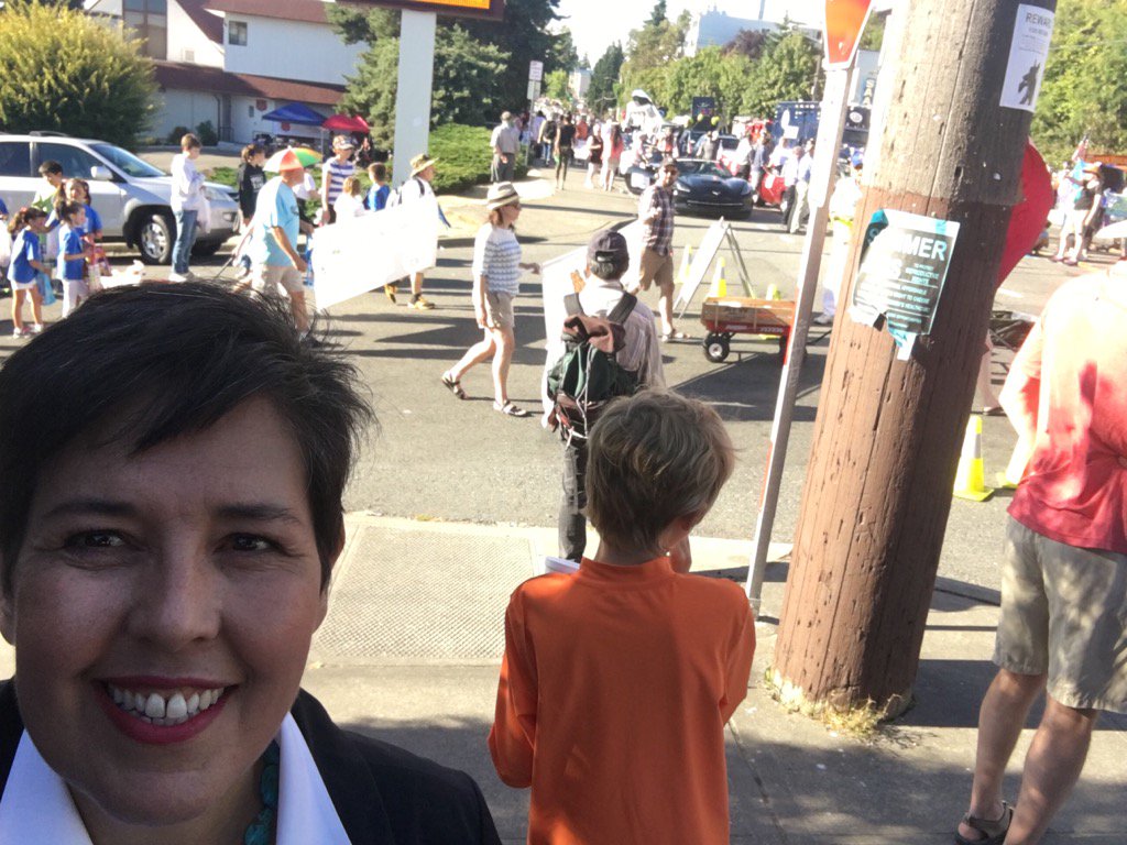 At the Greenwood Seafair Parade! #iloveparades #seattlechannel