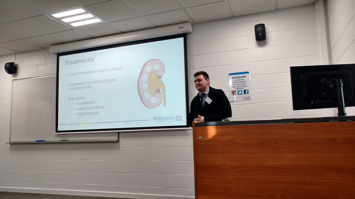 AmyClaughton's tweet photo. Listening to Nathan de Vries exploring the 'Legacy Effect' on spontaneously hypertensive rats #FedUniHDR17 https://t.co/4UueO4dXUi