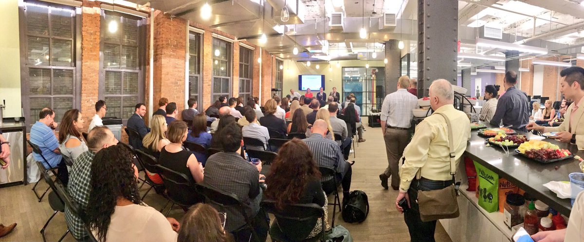 KiteHillPR's tweet photo. Thx to all who joined us at #NYAdTech tonight. We'll be sharing #OTT insights from @BrandEntNet @Nielsen @RokuPlayer & @Synacor on our blog! https://t.co/TK2xWbuoTX