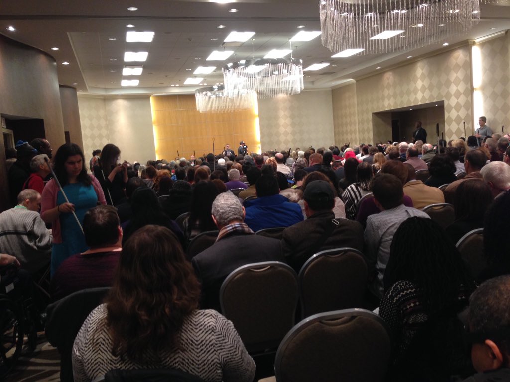 nfbco's tweet photo. House is packed at The Great Gathering at #nfbws17!!! Picture of crowd from back of room! https://t.co/QpN85RLHIV