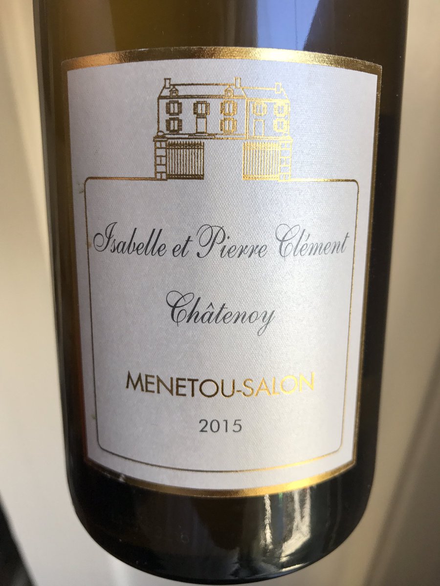 JamesTheWineGuy's tweet photo. #loirewines #loirelovers Isabelle et Pierre Clément Menetou-Salon 2015 green-yellow citrus, passionfruit and freshly roasted pinenut. https://t.co/dK0gVM1EwH