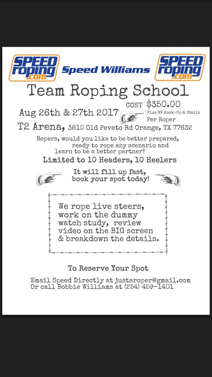 Speed Williams (@speedroping) on Twitter photo 