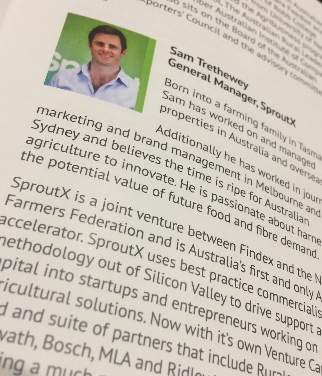 Sam Trethewey from <a href="/SproutX_/">SproutX Agtech</a> encouraging young people in agriculture to share their ideas and launch concepts. #ruralfocus17 #ffutures17
