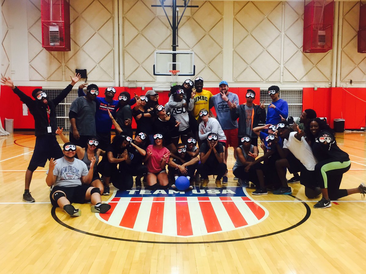 USABA's tweet photo. Had a blast teaching 2017 #TeamusaFLAME class #goalball tonight! #FLAME2017 https://t.co/3L8QwYgyUi