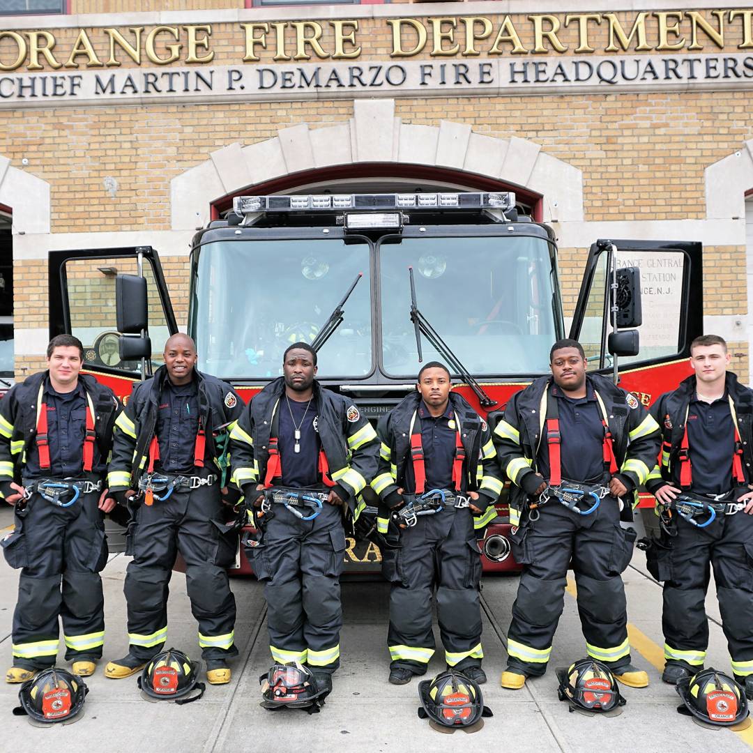 ORANGE_FD_NJ's tweet photo. Probationary firefighters showing off new turnout gear! Keeping our firefighters ready so they can always be ready to serve our great city! https://t.co/FNw0g1epvK