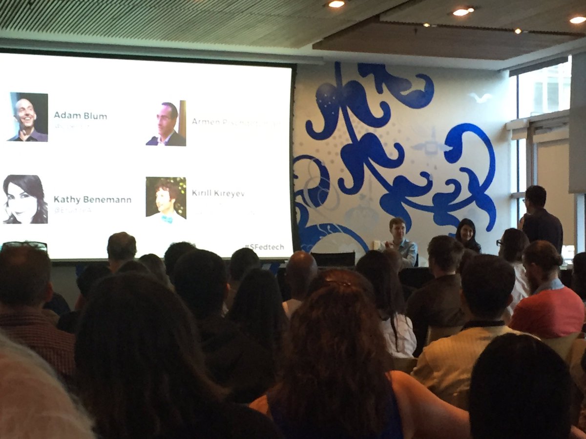 CheckIt_ChatBot's tweet image. #sfedtech learning about AI in EdTech meetup organized by @edsurge