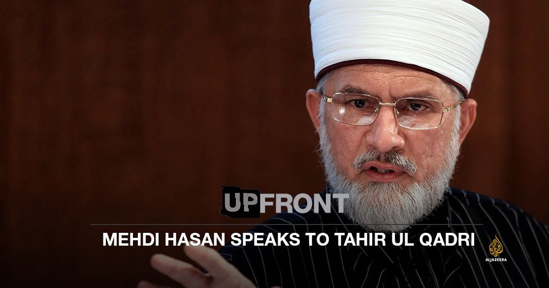 AJEnglish's tweet photo. Prominent Pakistani Islamic scholar @TahirulQadri weighs in on why ISIL is an "enemy" of Islam https://t.co/Cj8xH2JVTc via @AJUpFront https://t.co/gT4CMd9Vcy