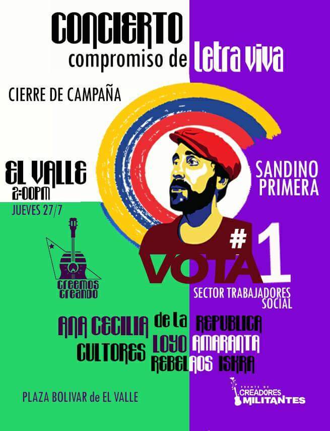 puebloapueblo2's tweet photo. Jueves 2pm en la Plaza Bolívar de la parroquia El Valle 👇

#PaAndarJuntos #CreerCreando 

Sandino Primera Trabajador/Social #1 https://t.co/Ht8dw5UVpd