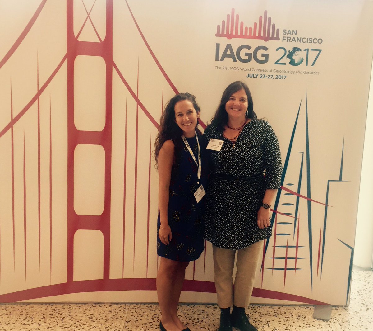 marmarly's tweet photo. Thank you #IAGG2017! with #Gerontologist, Cary Sweeney. #ucberkeley #retirement https://t.co/4K7dYIdV5O