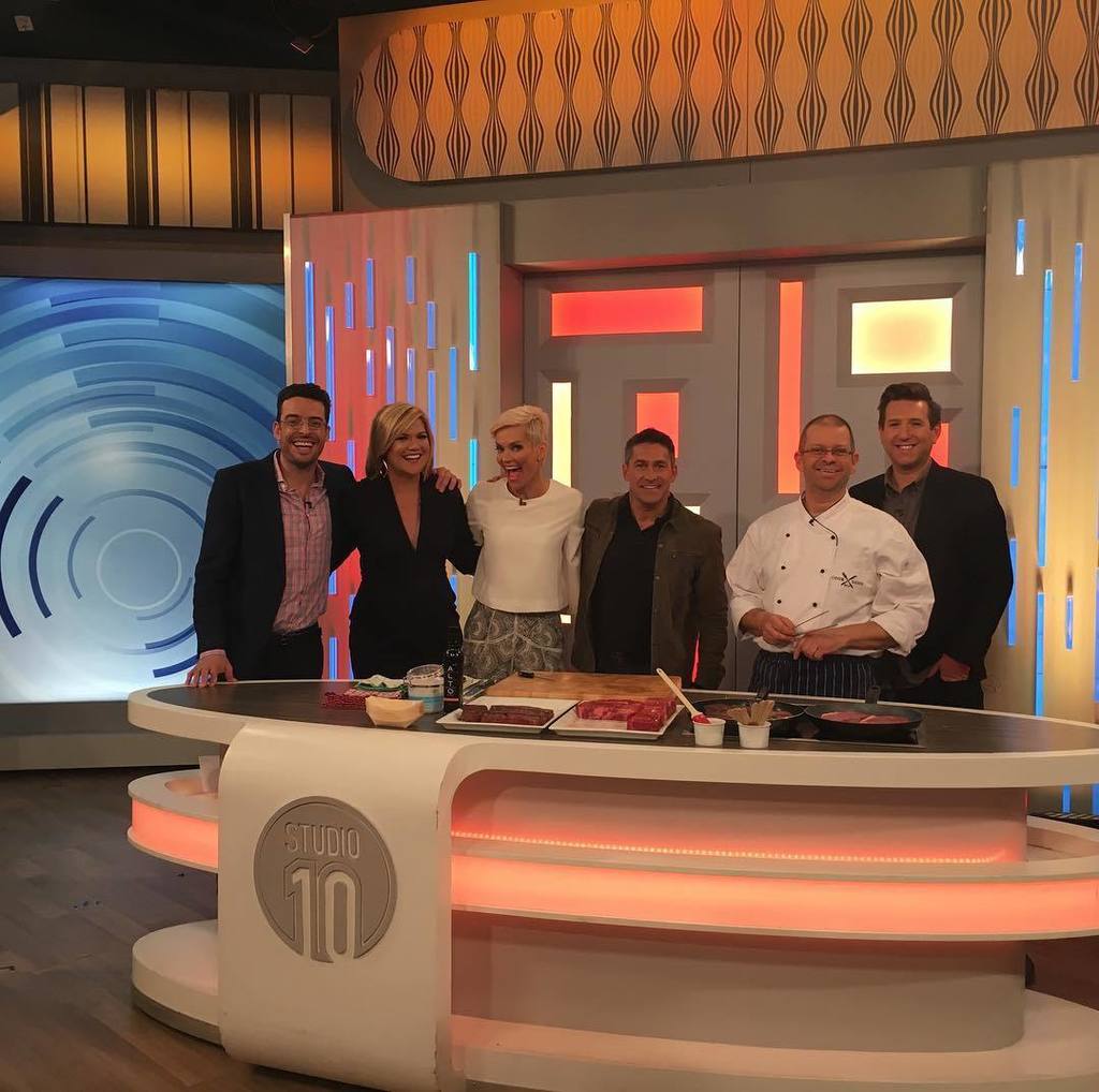 Behind the scenes <a href="/studio10au/">Studio 10</a> today cooking up some <a href="/jackscreekbeef/">Jack's Creek</a> with Uwe from <a href="/haverickmeats/">Haverick Meats</a> 🙌🏼
#jackscreekbeef #worldsbest #beef #wagyu