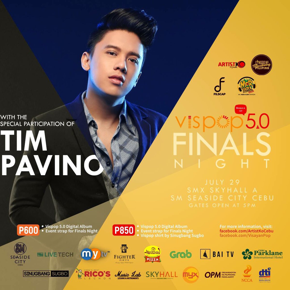 TimPavino's tweet photo. My body crashed last night after days of singing back to back, BUT, I'll see you Saturday Cebu! I'll rest today and be ready for #Vispop5.0! https://t.co/y8tbESKk0Q