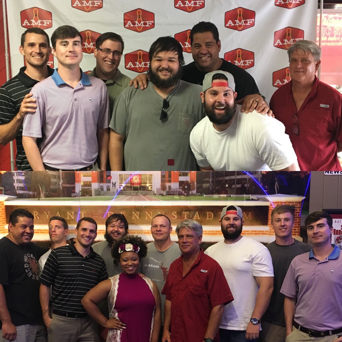 BamaRecovery's tweet photo. The Collegiate Recovery Community at UA is officially LIVE on social media! We celebrated with bowling and Baumhowers! #RollTideRecovery https://t.co/pwWlLil1Oq
