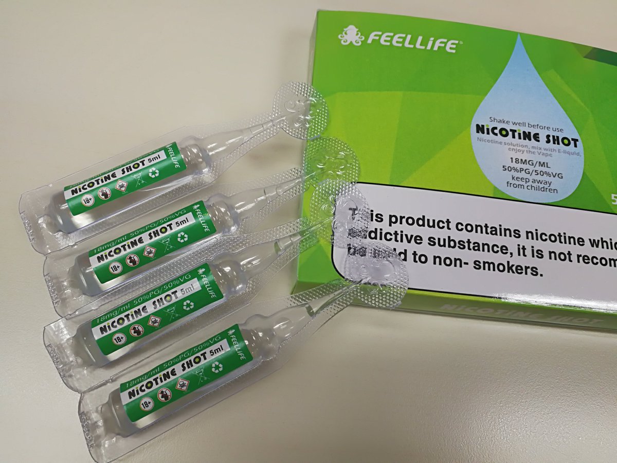 Nicotine Shot from FEELLife
Widely used for E liquid TPD compliant