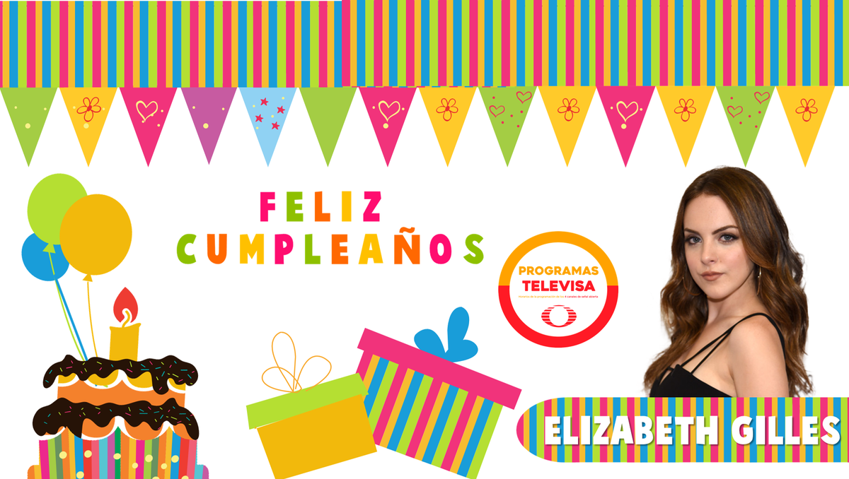 TelevisaTV_MX's tweet photo. Felicitamos a la actriz y cantante estadounidense @LizGillies
¡FELIZ CUMPLEAÑOS! Te deseo #ProgramasTelevisaMX 🎉🎈🎁🎂 https://t.co/7wJbk1qNS3