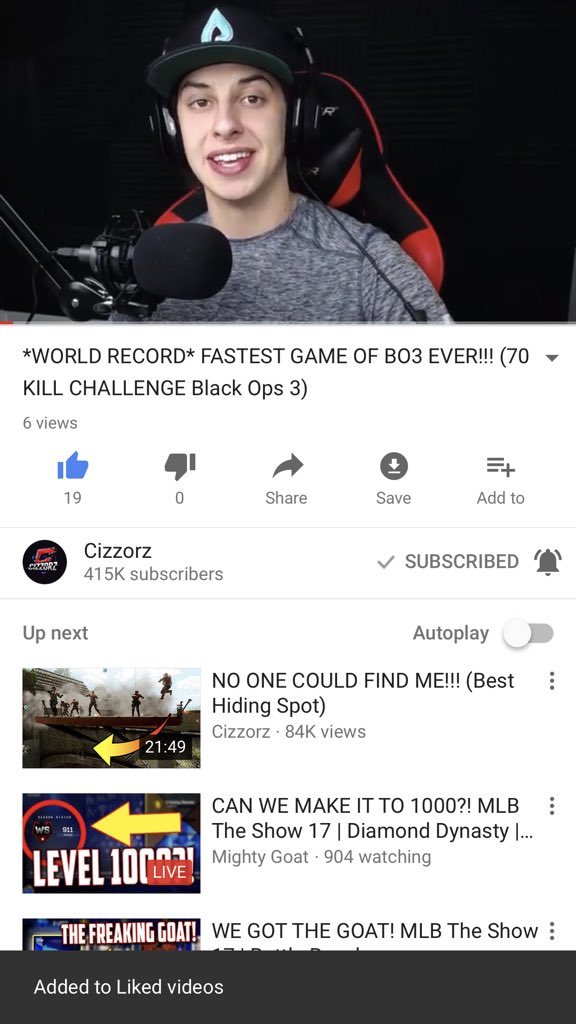 Faze Cizzorz On Twitter World Record Fastest Game Of Bo3 Ever 70 Kill Challenge Black Ops 3 Https T Co Bmbtnedkve