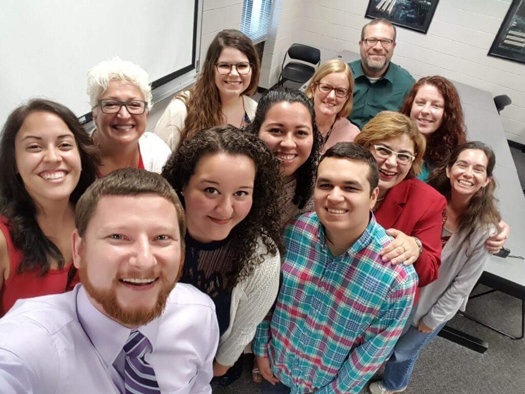 aumctw's tweet photo. FIRST Master of Teaching Writing thesis defense: Ms. Naomi Perez. WAY TO ROCK THAT MIC DROP!!! https://t.co/GnBGsLvfZx