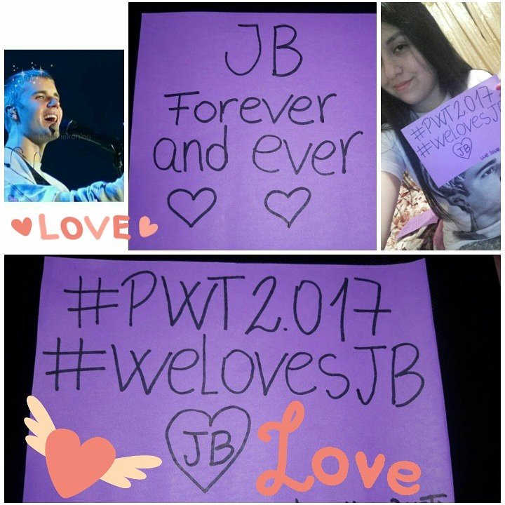 Florenciariv94's tweet photo. #PWT2017 #WELOVESJB  WE LOVE YOU @justinbieber 💜💜💜💜💜😙 https://t.co/d45Z6Izl6D