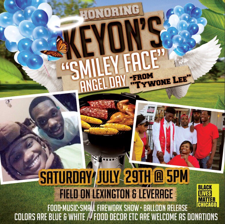 BLMChi's tweet photo. Today is #KeyonBoyd's Angel day His mother Tywone is apart of #JusticeForFamiles & she advocates for those lost to gun violence like her Son https://t.co/XxJ5qQafuG