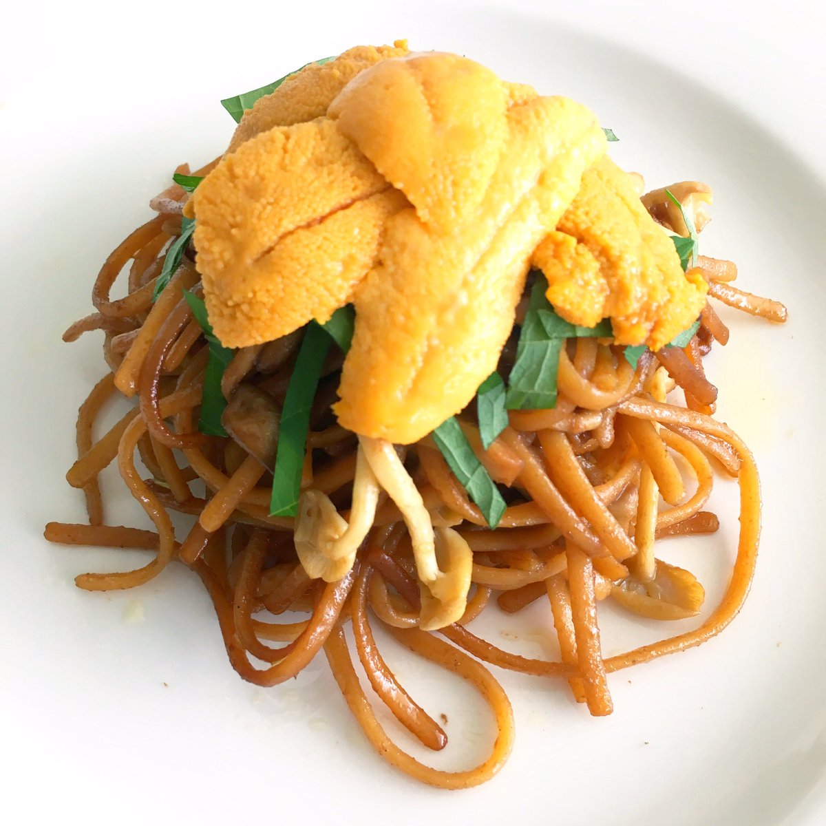 ShanCooks's tweet image. #homeMade #uni #pasta #butter #shoyu