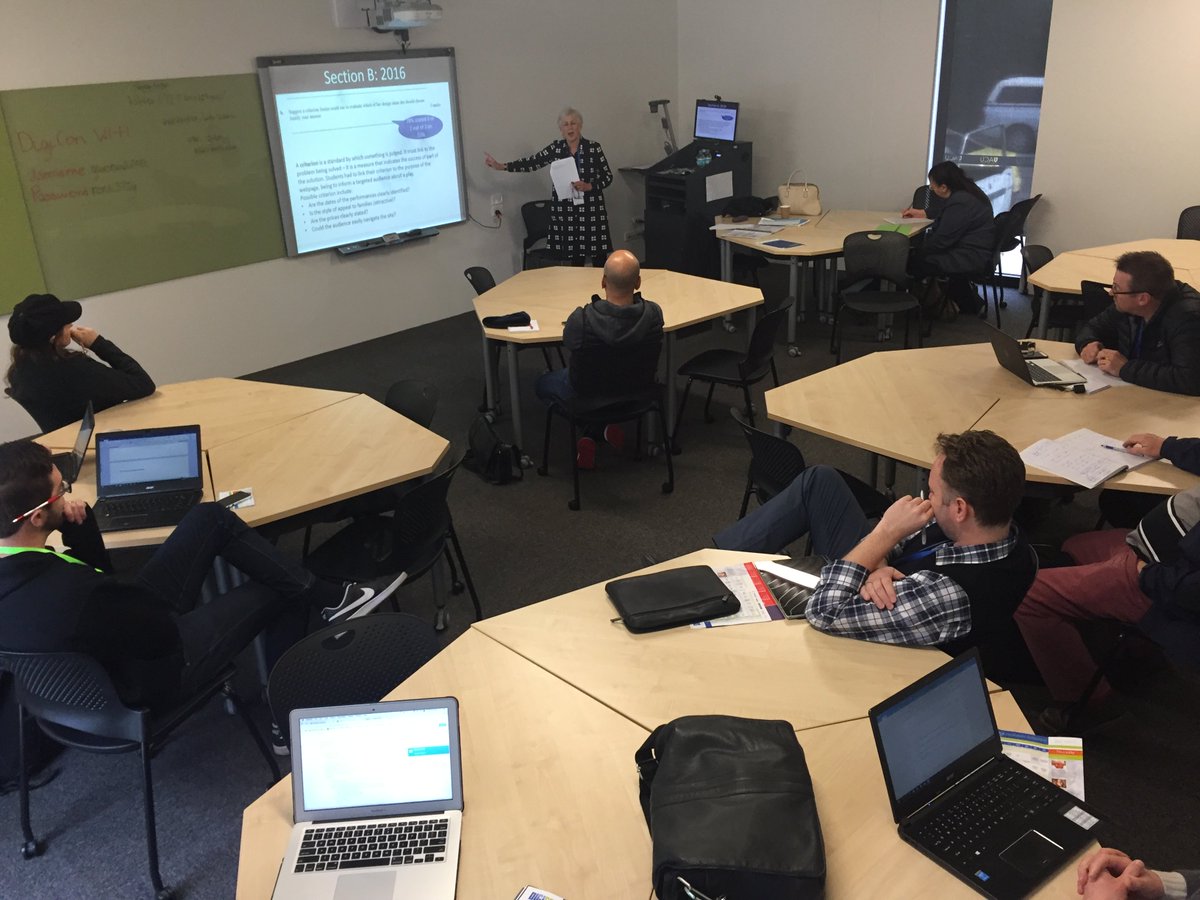 rgesthuizen's tweet photo. VCE advice by Paula: know ideation techniques, use study specific terminology, practice flow diagrams #digitech17 https://t.co/NtrlXNXARe