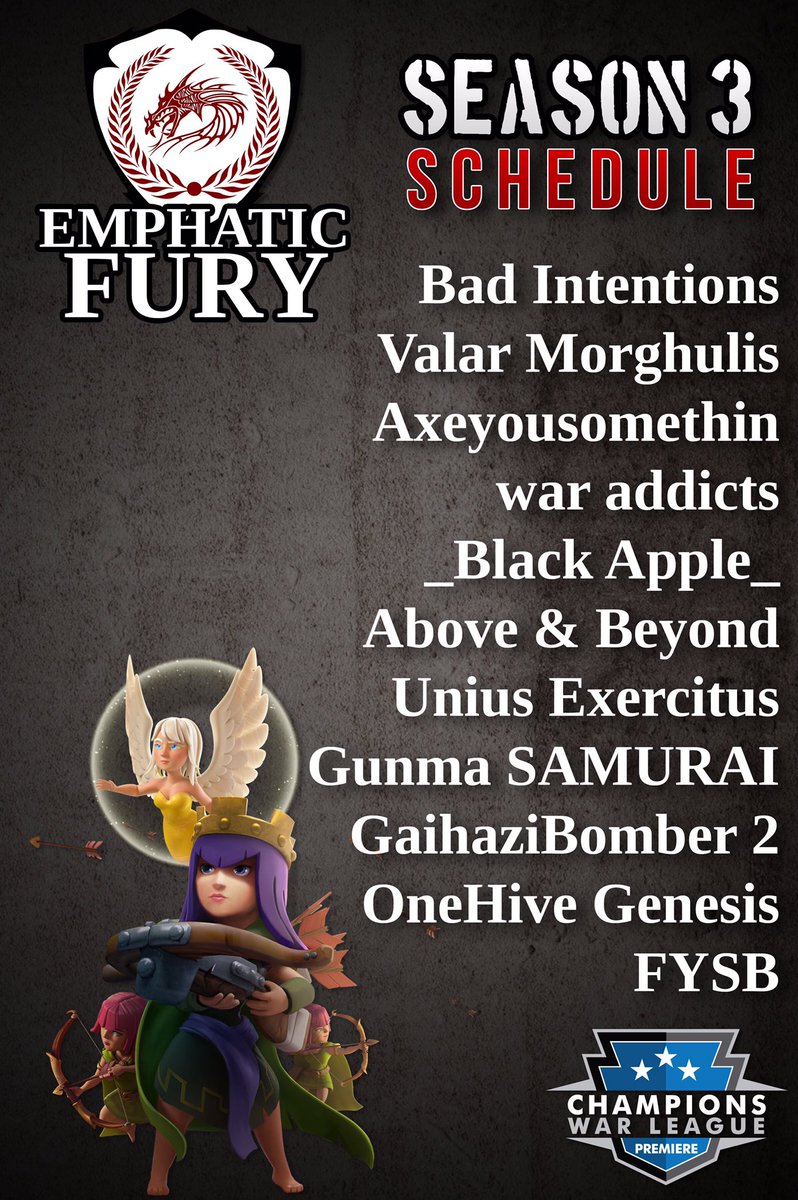 Great schedule. Exciting season. Good luck everybody!