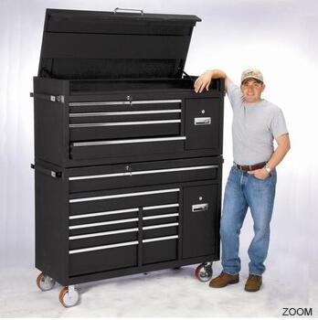 Black roller cabinet combo