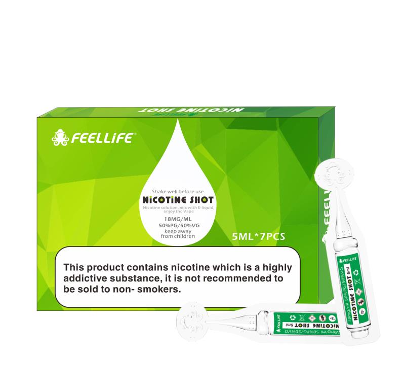 Nicotine Shot from FEELLife
Widely used for E liquid TPD compliant