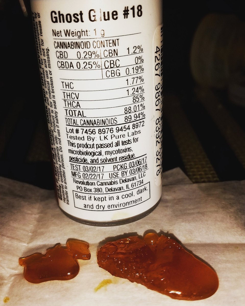 CowItscow3's tweet photo. @RevolutionCanna Ghost Glue 18 from @ClinicMundelein #illinois #multiplesclerosis #ms #cannabiscures #concentrates #marijuana #pullandsnap https://t.co/0UNQaswFAy