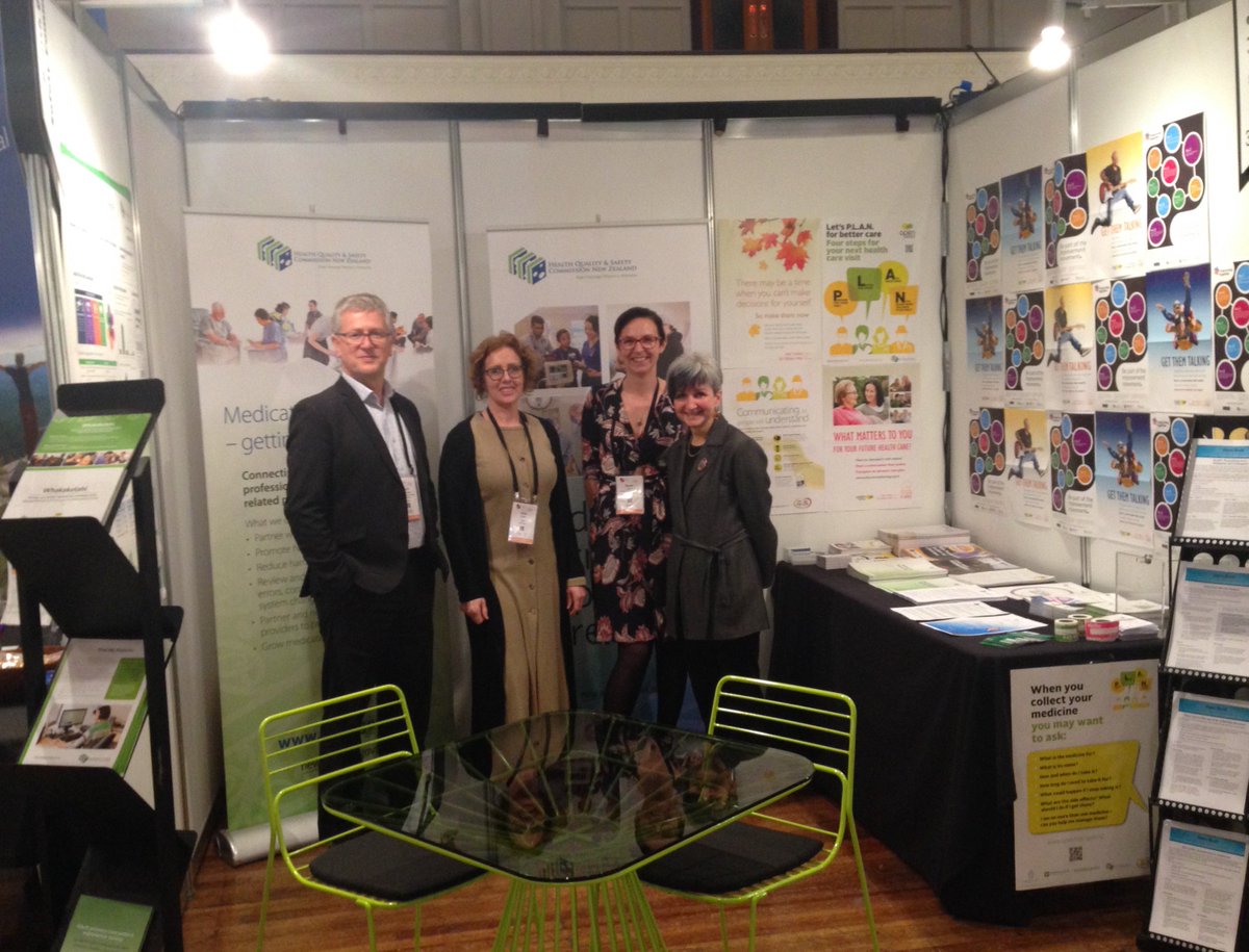 HQSCNZ's tweet photo. Our booth’s all set! See you soon at #gpconf17! Come visit to learn about primary care quality improvement and learning from adverse events https://t.co/4NGnybLtdf