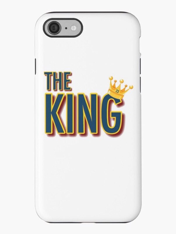 CaseDesigns123's tweet image. NEW! Lebron James "The King" phone cases, tee shirts and more! Hit the link in the bio to get your own! #Lebron #Cleveland #Cavaliers #GOAT