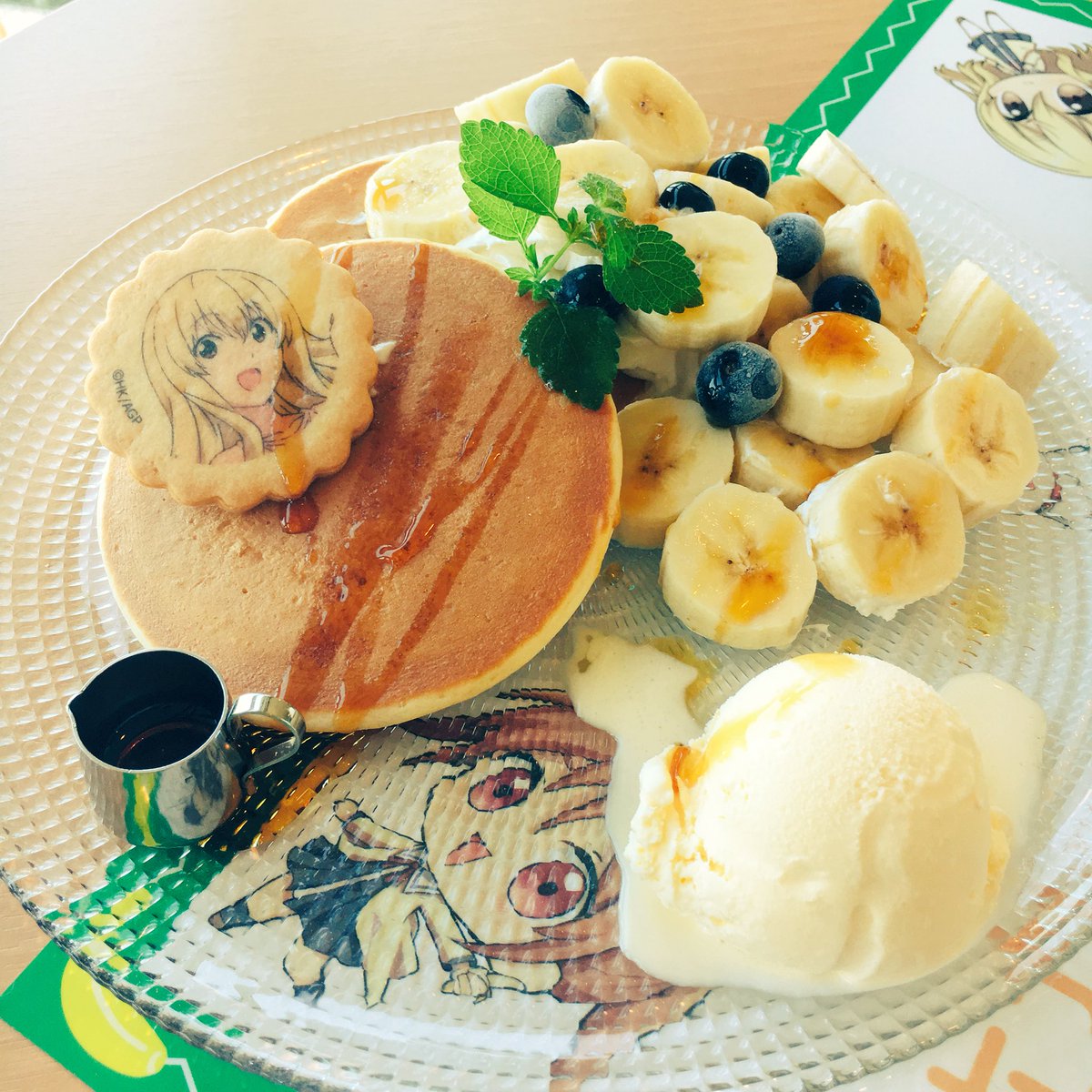 アニメ アホガール 公式 Ar Twitter Tvアニメ アホガール 熱川バナナワニ園の夏コラボ 分園ではコラボカフェを開催中 写真は よしこ さやかの幸せ友情パンケーキ 盛り盛りバナナ うめぇ Ahogirl バナナワニ園 パンケーキ