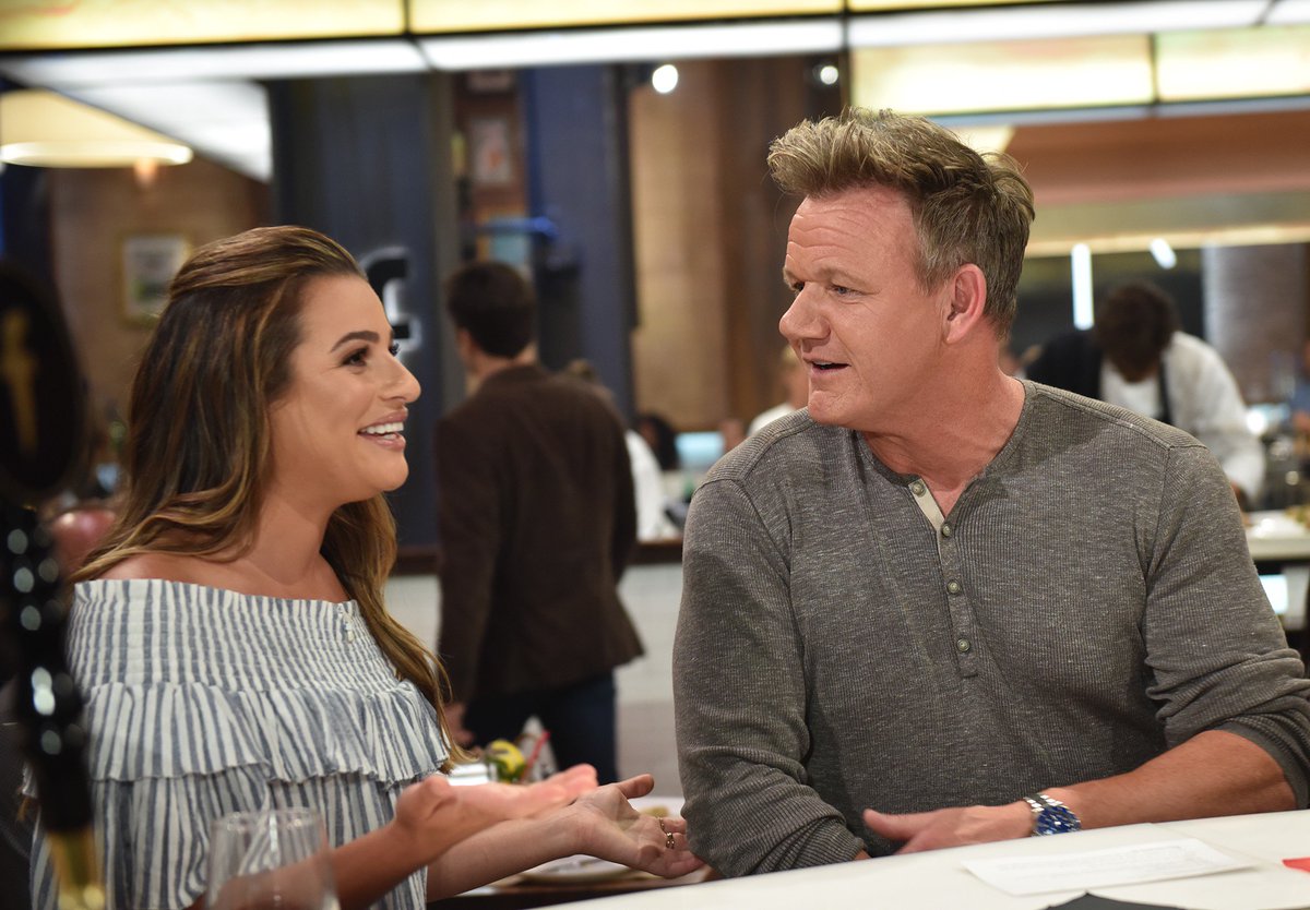 leamichelenews1's tweet image. .@LeaMichele on @TheFWordFOX with @GordonRamsay