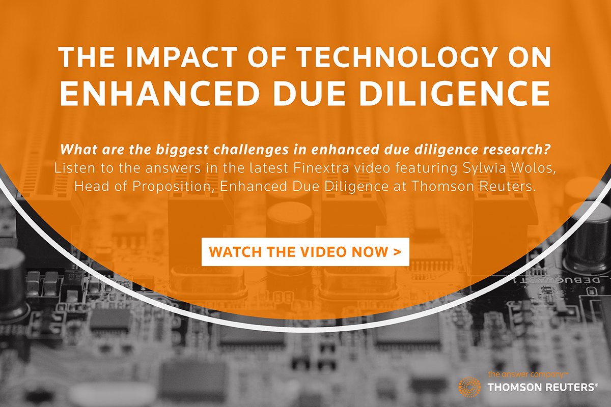 philjcotter's tweet photo. Latest Finextra video discusses ongoing challenges in enhanced #duediligence research. Watch here: https://t.co/jly9L34Ivu #discoverEDD https://t.co/UyhVFkB9F9