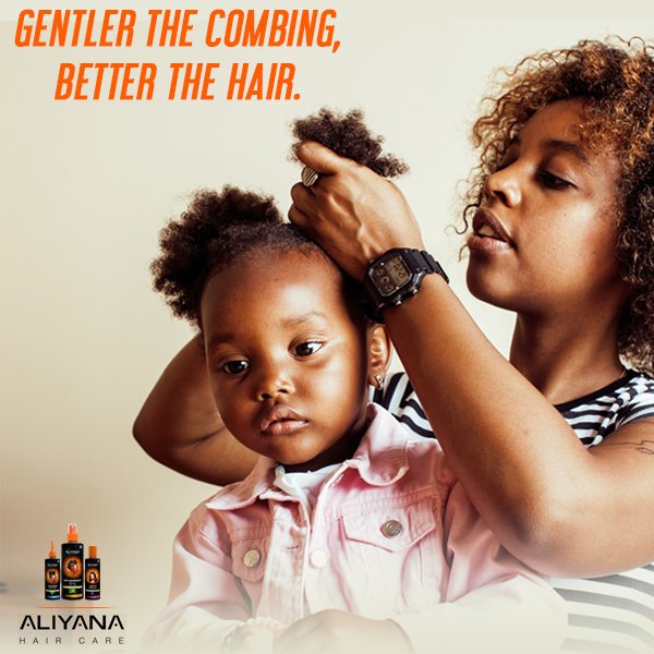AliyanaPro's tweet photo. Always break your hair into sections when combing it out. It'll help you minimize breakage and minimizes your frustrations! #AliyanaCares https://t.co/AymG32O28m
