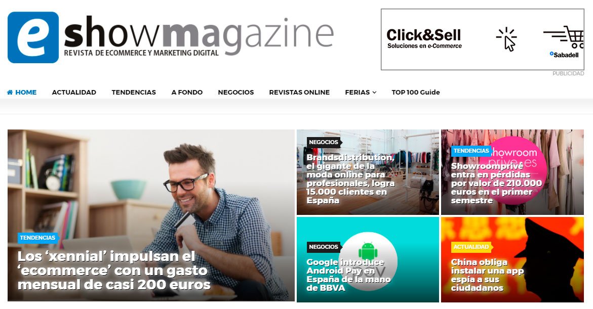 eshowesp's tweet photo. #eShowMagazine estrena web!Las últimas noticias, entrevistas y estudios del sector digital. Visítanos! https://t.co/TyzZ5Hy5pv https://t.co/xoXjbXKiIt