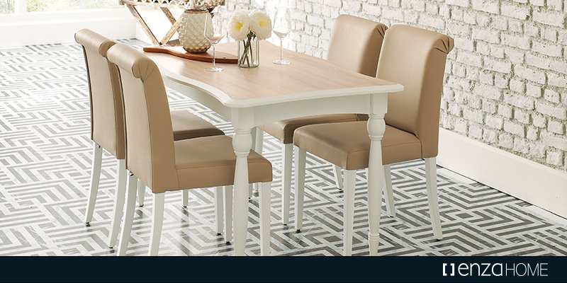 Enza Home Acilir Masa Ve 6 Adet Sandalye Modelleri Ve Fiyati Dekopasaj