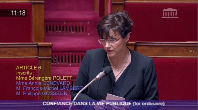 bpoletti2017's tweet photo. #LoiConfiance Je suis intervenue sur le sujet des collaborateurs parlementaires #DirectAN en proposant un amendement pour leur pré-retraite https://t.co/pqUiM332pd