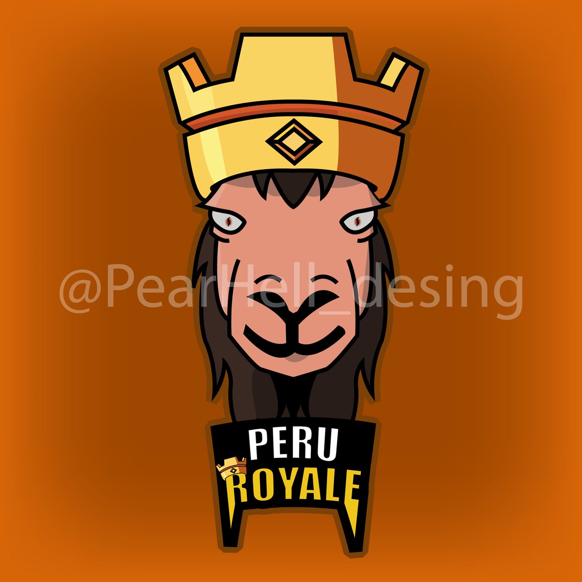 PearHell_desing's tweet photo. Nuevo mascot logo para un equipo top como es @PeruRoyaleCR espero que os guste!!👌👌 https://t.co/dkBDTkH7gK