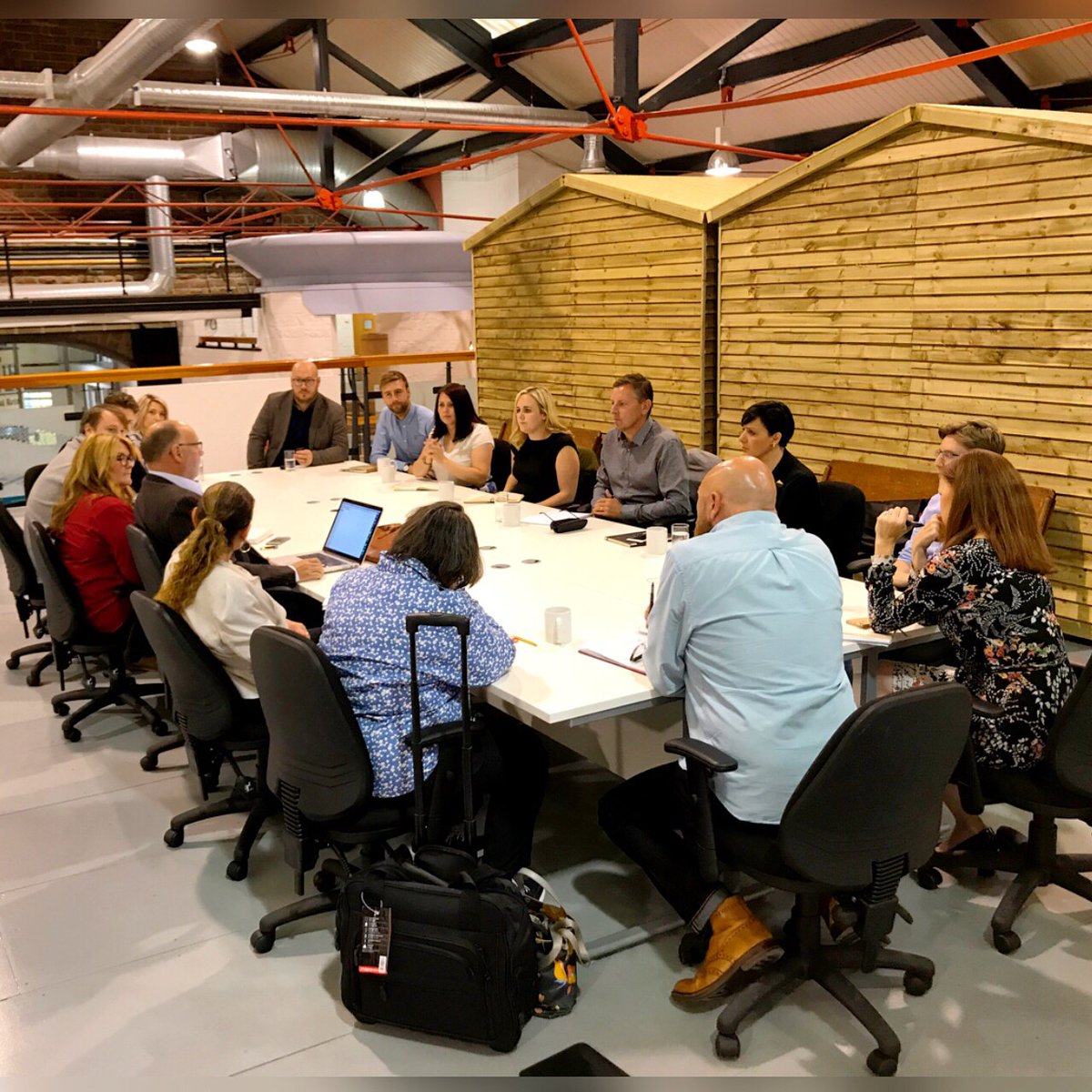 PacificSheds's tweet photo. Busy morning down at The Sheds as we host the inaugural Wirral #Digital &amp; #Creative Forum, some excellent ideas flying round.💡 https://t.co/Vs3BY7O7r0