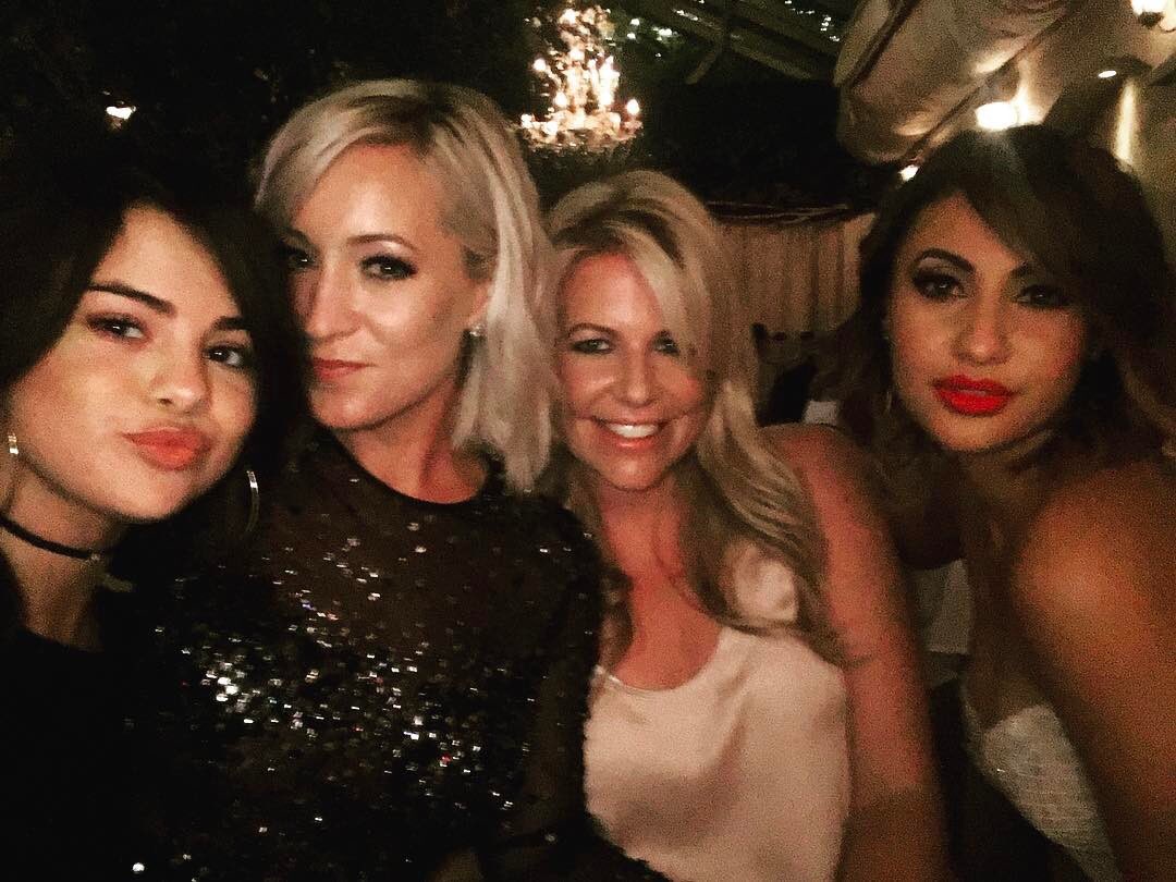 Selena celebrating Francia's birthday with others.