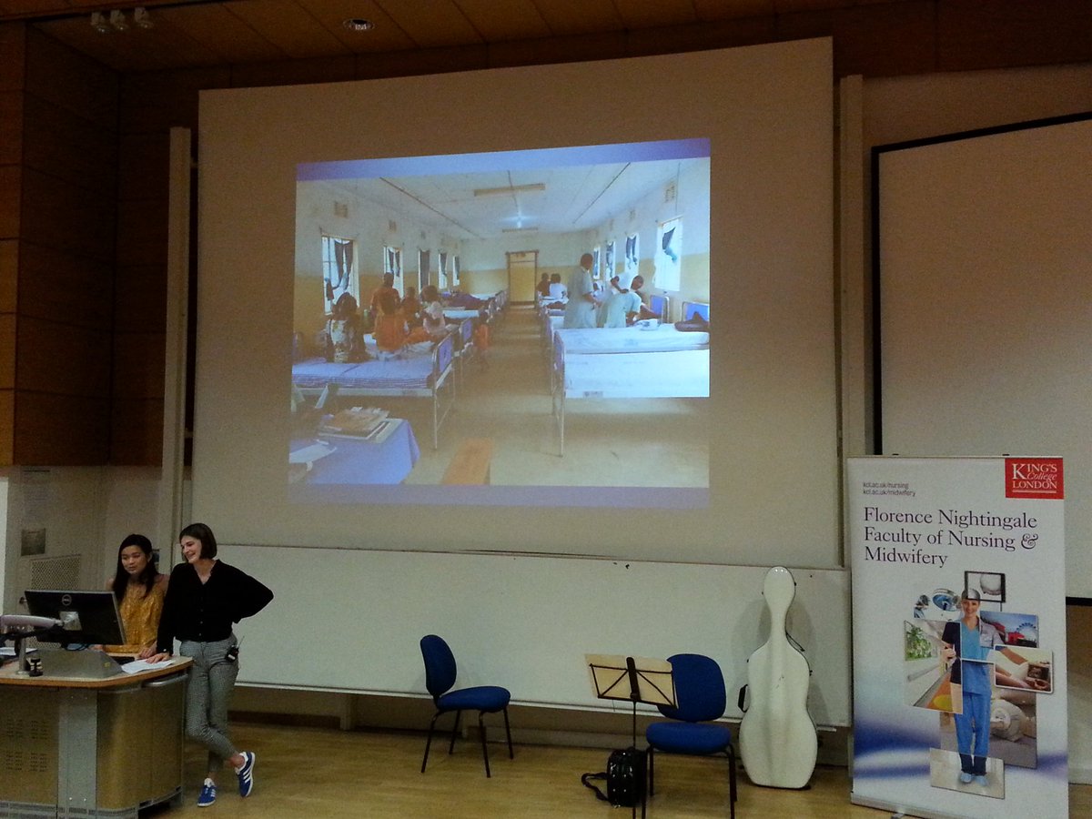 SarahBall962's tweet photo. "Where has Children's Nursing taken you?" Evie and Shirley present on their nursing elective to Tanzania #kclcnc17 https://t.co/NjDlAtKKNa