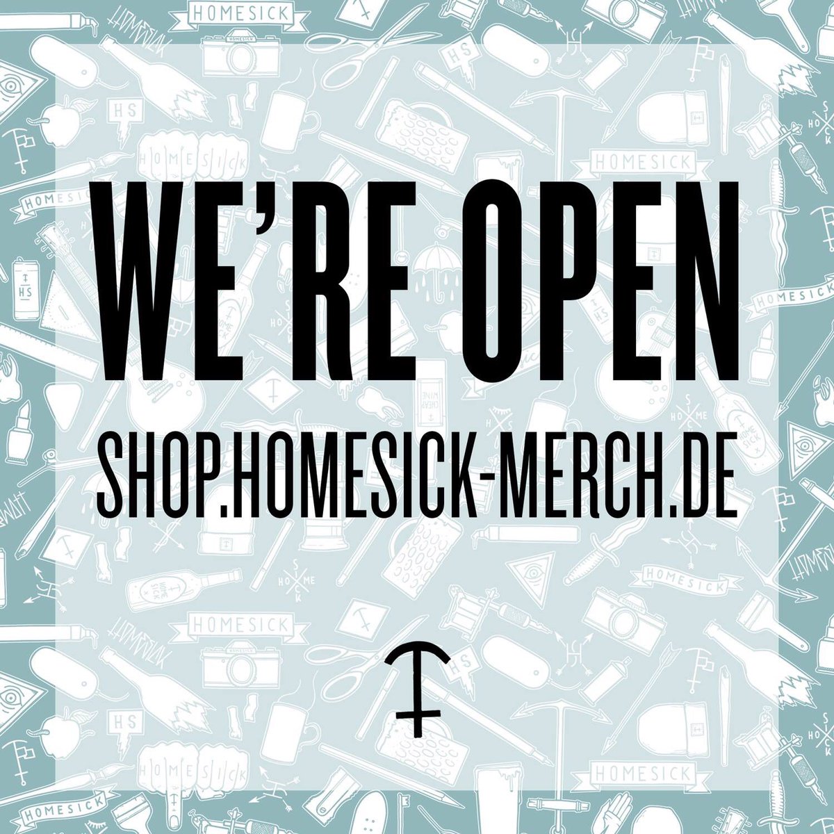 We're open! All unsere Produkte sind wie immer fair produziert, mit Hand bedruckt und benäht und mit Liebe verpackt! shop.homesick-merch.de